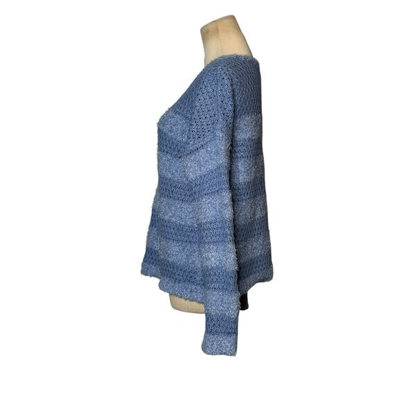Almost Famous blue stripes long sleeves sweater size Small - Picture 5 of 9